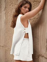 Load image into Gallery viewer, Full Size Button Up Top and Shorts Set