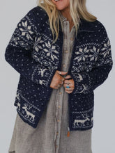 Load image into Gallery viewer, Zip Up Long Sleeve Cardigan