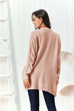 Load image into Gallery viewer, Cable-Knit Open Front Long Sleeve Cardigan
