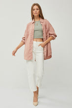 Load image into Gallery viewer, RISEN Full Size Button Up Long Sleeve Denim Shirt