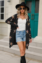 Load image into Gallery viewer, Angel Wings Star Open Front Long Sleeve Cardigan