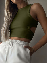 Load image into Gallery viewer, Cutout Round Neck Tank