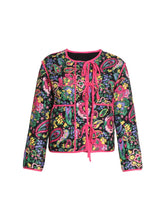 Load image into Gallery viewer, Tied Printeded Long Sleeve Jacket
