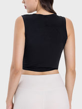 Load image into Gallery viewer, Drawstring Ruched Wide Strap Active Tank
