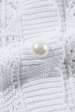 Load image into Gallery viewer, Openwork V-Neck Half Sleeve Cardigan