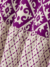 Load image into Gallery viewer, Geometric Elastic Waist Maxi Skirt