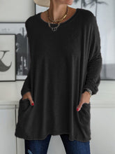Load image into Gallery viewer, Full Size Round Neck Long Sleeve T-Shirt