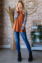 Load image into Gallery viewer, Heimish Full Size Half Button Printed Long Sleeve Hooded Top