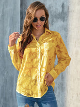 Load image into Gallery viewer, Full Size Collared Neck Long Sleeve Shirt Plus Size