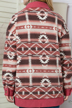 Load image into Gallery viewer, Geometric Button Up Corduroy Trim Jacket