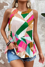 Load image into Gallery viewer, Color Block Round Neck Tank