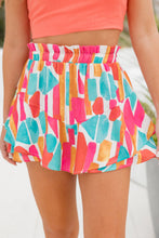 Load image into Gallery viewer, Layered Printed Elastic Waist Shorts
