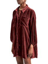 Load image into Gallery viewer, Collared Neck Button Down Long Sleeve Shirt