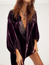 Load image into Gallery viewer, Collared Neck Button Down Long Sleeve Shirt