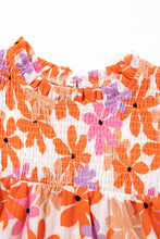 Load image into Gallery viewer, Printed Round Neck Cap Sleeve Blouse