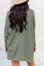 Load image into Gallery viewer, Waffle-Knit Open Front Long Sleeve Cover Up