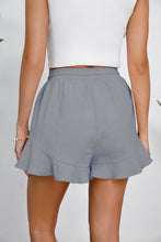 Load image into Gallery viewer, Full Size Drawstring Ruffle Hem Shorts