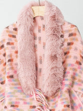 Load image into Gallery viewer, Fringe Fuzzy Open Front Poncho