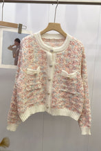 Load image into Gallery viewer, Heathered Button Up Long Sleeve Cardigan