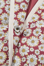Load image into Gallery viewer, Floral Snap Down Mock Neck Coat