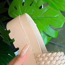 Load image into Gallery viewer, PU Leather Open Toe Platform Sandals
