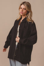 Load image into Gallery viewer, BiBi Button Up Washed Jacket with Pockets