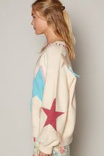 Load image into Gallery viewer, POL V-Neck Long Sleeve Star Fringe Sweater