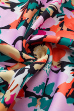 Load image into Gallery viewer, Ruffled Printed V-Neck Cap Sleeve Blouse