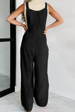 Load image into Gallery viewer, Buttoned Wide Leg Overalls