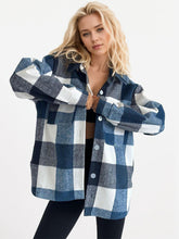 Load image into Gallery viewer, Plaid Button Up Long Sleeve Shacket