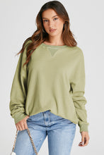 Load image into Gallery viewer, Waffle-Knit Long Sleeve Sweatshirt