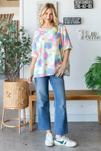 Load image into Gallery viewer, HOPELY Floral Waffle Oversized T-Shirt