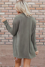 Load image into Gallery viewer, Textured Open Front Long Sleeve Cover Up