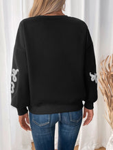 Load image into Gallery viewer, Perfee Heart Round Neck Long Sleeve Sweater