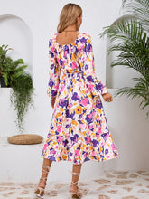 Load image into Gallery viewer, Printed Long Sleeve Midi Dress