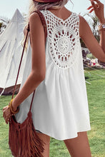 Load image into Gallery viewer, Openwork V-Neck Tank