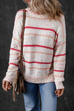 Load image into Gallery viewer, Confetti Round Neck Dropped Shoulder Sweater