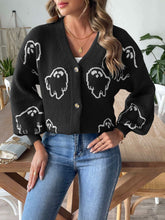 Load image into Gallery viewer, V-Neck Dropped Shoulder Cardigan