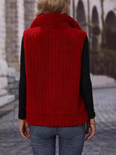 Load image into Gallery viewer, Pocketed Zip Up Vest Coat