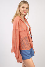 Load image into Gallery viewer, VERY J Button Up Long Sleeve Lace Shirt