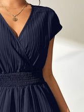 Load image into Gallery viewer, Tied Surplice Short Sleeve Romper