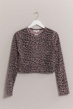 Load image into Gallery viewer, HYFVE Animal Print Snap Down Crop Cardigan