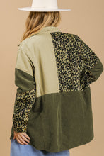 Load image into Gallery viewer, High-Low Leopard Snap Down Shacket