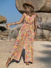 Load image into Gallery viewer, V-Neck Wide Leg Jumpsuit