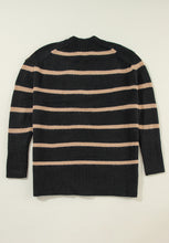 Load image into Gallery viewer, Striped Button Down Long Sleeve Cardigan