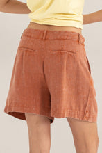 Load image into Gallery viewer, HYFVE High Waist Pleated Linen Shorts