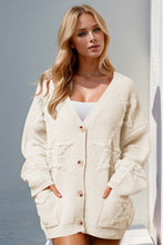 Load image into Gallery viewer, Double Take Full Size Button Up Star Pattern Cardigan