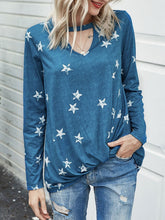 Load image into Gallery viewer, Cutout Round Neck Long Sleeve T-Shirt