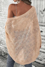 Load image into Gallery viewer, Openwork Open Front Long Sleeve Cardigan