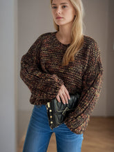 Load image into Gallery viewer, Dropped Shoulder Long Sleeve Sweater